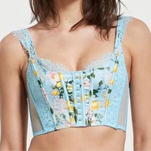 Victoria’s Secret Lemon Corset Bustier Top